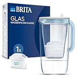 BRITA Glas Wasserfilter Kanne hellblau (2,5l) inkl. 1x...