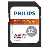 Philips SDHC Card 32GB Class 10 UHS-I U1 FM32SD45B Mehrfarbig