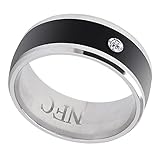 NFC Ring,Smart Ring Ios,NFC-Ring,Smart Ring,NFC-Multifunktions-Smart-Ringe,Magisches Tragbares Gerät,Universell Für Mobiltelefone (Größe 9) (Größe 11)