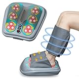ROIPUS Bein- und Fussmassagegerät, 2 in 1 fußmassage mit Wärmefunktion Shiatsu Wadenmassagegerät mit Luftdruck Elektrisches Beinmassagegerät für Schmerzlinderung Waden Fußentspannung