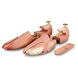 Langer & Messmer Schuhspanner aus Zedernholz für Herren und Damen inkl. Reiseschuhlöffel aus Zedernholz, Größe 34 bis 50, das Original! 44/45 1 Paar