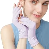 Raxove Nagelhandschuhe, UV Fingerlose Handschuhe für Damen, Handhandschuhe mit Hyaluronsäure UV Lampe Handschuhe für Maniküre Schutz