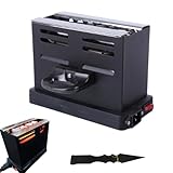 WRQIOO Elektrischer Kohleanzünder, 800 Watt kohlegrill toaster mit Zange, mit Dreiseitiges-Hitzesystem, Grillanzünder Elektrisch