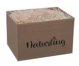 naturling Ostergras 500g - Natur Holzwolle für Osternest, Geschenkkörbe oder Oster Dekoration