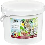 Dehner Natura Premium Meisenknödel ohne Netz, Insektenknödel, ganzjähriges Wildvogelfutter proteinreich / energiereich, hochwertiges Vogelfutter für Wildvögel, im Eimer, 100 Stück je 90 g (9 kg)