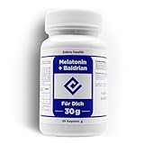 Enkra Health Melatonin Kapseln - 60 Kapseln - Vegan - perfekte Schlafhilfe - mit Baldrian