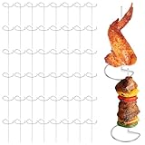 Rouladennadeln, 50 Stück im Set, Rouladennadeln Edelstahl Rostfrei,Länge 10 cm, Rouladenspieße mit Rundem Griff und Scharfer Spitze,Praktischer Ersatz für Rouladenklammern,Fleisch Gemüse Lagerfeuer