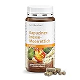Sanct Bernhard Kapuzinerkresse-Meerrettich-Kapseln mit Senfölen & natürlichem Vitamin C aus der Acerolakirsche, 180 Stück