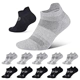 Niorasen Sneaker Socken Herren Damen, 10 Paar Baumwolle Sportsocken, Kurze Laufsocken, Atmungsaktiv Sneakersocken Weiche und Bequeme für Sport, Arbeit, Wandern, Radfahren, 43-46