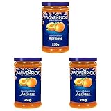 Mövenpick Gourmet-Frühstück Aprikose, Premium Fruchtaufstrich, 250 g (Packung mit 3)