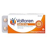 Voltaren Dolo 25mg Tabletten: Schmerztabletten bei Muskelschmerzen, Nackenschmerzen, Gelenkschmerzen, Schulterschmerzen und Rückenschmerzen mit Diclofenac, 10 St.