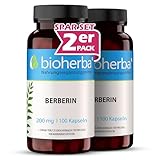 200 Berberin Kapseln – 800 mg pro Tagesdosis, mit Chrom & Berberin HCl aus Berberis Vulgaris - BIOHERBA