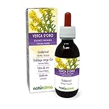 Goldrute (Solidago virgaurea) Kraut mit Blüten Alkoholfreier Urtinktur Naturalma - Flüssig-Extrakt Tropfen 120 ml - Nahrungsergänzungsmittel - Veganer