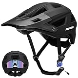Favoto Mountainbike Fahrradhelm mit Schirm Leicht - Doppelte...