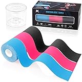 MEDTRIX Kinesiotapes 3er Set - Elastisches Kinesiologie Tape für Sportler - Sport Kinesio Physio Tape für Knie, Schulter, Nacken und Rücken - 3 Rollen (5m x 5cm) inkl. praktischer Aufbewahrungsbox