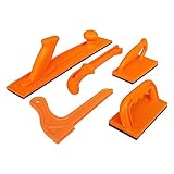 Louttary 5 Stück Push Handle Woodworking Hobel Werkzeuge für Holzbearbeitung aus Gummi, geeignet für Werkzeuge für die Arbeit von Holz, Router, Tischler und Tischsägen