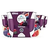 Glade Duft-Kerze im Glas, Velvet Plum, bis zu 30 Stunden Brenndauer pro Kerze, (4 x 204 g)