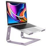 OMOTON Laptop-Ständer, abnehmbare Laptop-Halterung, Aluminium-Laptophalter Ständer für Schreibtisch, kompatibel mit MacBook Air/Pro, Dell, HP, Lenovo und allen Laptops (11-16 Zoll), Violett