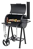 tepro Holzkohlegrill Grillfass Berkeley, Grillfläche: ca. 64,5 x 43,5cm, Schwarz