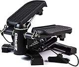 Zipro Roam Stepper Mini-Fitnessgerät inkl. LCD-Trainingscomputer mit vielen Funktionen Fitnesstraining für Zuhause Heimtrainer Swingstepper für Bein- und Po-Training verschleißfrei 5942617 Schwarz