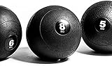 G5 HT SPORT Slam Ball Medizinball | Schwarz & ohne Rückprall | Ø 23/28 cm | Für Fitnessstudio & Home Gym (3 Kg)