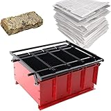 Papier-Brikett-Maschine – Metallpresse für DIY Brennholz, Recycling Zeitung in Holzscheite zum Heizen, perfektes Heimwerkzeug für Kamine und Öfen
