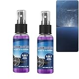 Keramische Beschichtung für Autos, Autowachspolitur, Schnelleffekt-Beschichtungsmittel, Mehrzweck-Ölfilm-Glasreiniger, Automotive Detailing Kit, Hydrophobe Außenpflege (2Pcs)