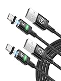 Kuulaa Magnetisches USB-C-Ladekabel, 2 Stück, 3 A,...