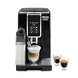 De'Longhi Dinamica ECAM 350.50.B Kaffeevollautomat mit LatteCrema Milchsystem, Cappuccino, Espresso & Kaffee auf Knopfdruck, 2-Tassen-Funktion, Großer 1,8 L Wassertank, schwarz