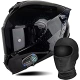 ECE-Zertifizierung Modularer Motorradhelm Bluetooth Modularer Motorradhelm Für Männer Und Frauen Helm Scooter Helm Integralhelm Helm Mit Visier M~XXXL(55~66CM)