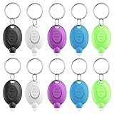 Pawfly 5er Pack LED Schlüsselanhänger Taschenlampe Mini LED Licht, 12 Lumen Tragbar Ultrahell Batteriebetrieben Schlüsselring Fackel für Outdoor Camping Wandern und Notbeleuchtung, 5 Farbige Gehäuse