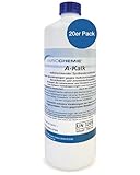 Selbstwirkender Spülkasten Reiniger 20x750ml - ULTRA STARK - Spülkasten Entkalker für Extremfälle - löst hartnäckige Verkalkungen & Ablagerungen - biologisch abbaubar - AK VARIOCHEMIE Made in Germany