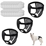 PjuQow Läufigkeitshose Für Hündinnen, 23er Pack In Schwarz Größe L, Mit 3 Hosen Und 1 Universal-Einlage, Bequeme Passform, Atmungsaktives Material, Ideal Für Hündinnen In Der Läufigkeit