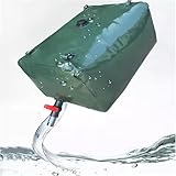 AVLLSO Wasserkanister Notfall-Wasserbehältertasche für Garten/Bauernhof/Baldachin, Tragbarer PVC-Wasserbehälter mit Ventilen und Überlaufset(1x1x0.85m/850L/224Gallon)