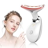 NVKHG Gesichtsmassagegerät Gegen Falten, 7 Farben LED Licht EMS Gua Sha Elektrisch, 3 Modus Face Massager, Konstante Erwärmung auf 45°C V Shape Face Gerät, Elektrisches Gesichtsmassage Facial Lift