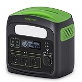 NECESPOW Tragbare Powerstation N7576 AC Steckdosen x 3 700W(Spitze 1400W) 483.84Wh, Powerstation LiFePO4 Akku Reine Sinuswelle, USB-C PD100W Ausgang, Solargenerator für Camping Hause CPAP