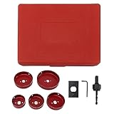 8-teiliges Lochsäge-Set mit Bohrer für die Mitte aus Legierung, Hochgeschwindigkeitsstahl-Lochbohrer zum Schneiden von Holz, Metall und Kunststoff, Holzbearbeitungs-Lochsäge-Kit fü