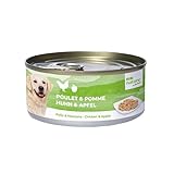Bubi Nature Nassfutter für Hunde, 12 x 150 g (Huhn und Apfel, 150 g)