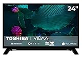 Toshiba Fernseher 24 Zoll Smart TV VIDAA HD Fernseher HDR Smart TV mit Triple-Tuner, LED TV 24WV2F63DAZ