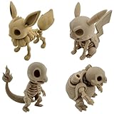 BLOOOK 3D Dinosaurier Figuren,3D Printed Animals,3D Tiere Dino Skelett Spielzeug,Drachen Figuren,Anime Merch,Anime Deko für Zimmer,Geschenke für Anime Fans