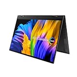 ASUS Zenbook 14 Flip OLED Convertible Laptop | 14' WQXGA+ 16:10 OLED Display | AMD Ryzen 9 5900HX | 16 GB RAM | 512 GB SSD | AMD Radeon | Windows 11 | QWERTZ Tastatur | Jade Black | Touchscreen