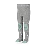 Sterntaler Unisex Baby Krabbelstrumpfhose Stanley Strumpfhose, Silber Mel., 80