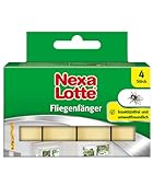 Nexa Lotte Fliegenfänger, zum Bekämpfen von Fliegen mit hoher Klebekraft und Lockwirkung, 4 St.