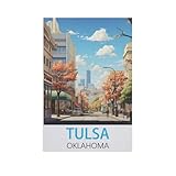 1000 Teile Puzzle Für Erwachsene Und Kinder，Tulsa Oklahoma，Stressabbau Herausforderung Bodenpuzzle DIY Home Wanddekoration（38x26cm）-FV100