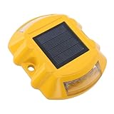 Headerbs Solar-Straßenmarkierungsleuchte, Solar-Einfahrtsmarkierungsleuchten, Aluminiumlegierung, Wasserdichte Solarenergie, Straßenmarkierungslampe für Gehwege, Wege (blaues Licht)