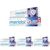 meridol Zahnpasta Parodont Expert 75 ml - Zahncreme wirkt antibakteriell und unterstützt so den natürlichen Heilungsprozess des Zahnfleisch (Packung mit 4)