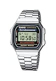 CASIO Unisex ErwachseneArmbanduhr Digital Quarz Edelstahl A168WA-1YES