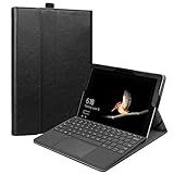 Fintie Hülle für Microsoft Surface Go 4/3/ 2/1 (2023 2021 2020 2018) 10 Zoll Tablet, Multi-Sichtwinkel Schutzhülle, Type Cover Kompatibel, Schwarz