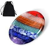Sibba Chakra Kristalle Daumen Kristall Handschmeichler Palm Pocket Stein Chakra Massagestein Steine Oval Edelsteine Glückssteine Kristalle Edelsteine Glücksbringer Sorgensteine für Meditation Geschenk