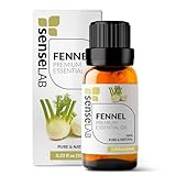 Ätherisches Fenchelöl - 100% Reines, Natürliches Fenchelöl Für Den Therapeutischen Einsatz für Diffuser und Luftbefeuchter - Ein Öl Für Konzentration Und Produktivität - Haar Und Hautpflegeöl (10 ml)